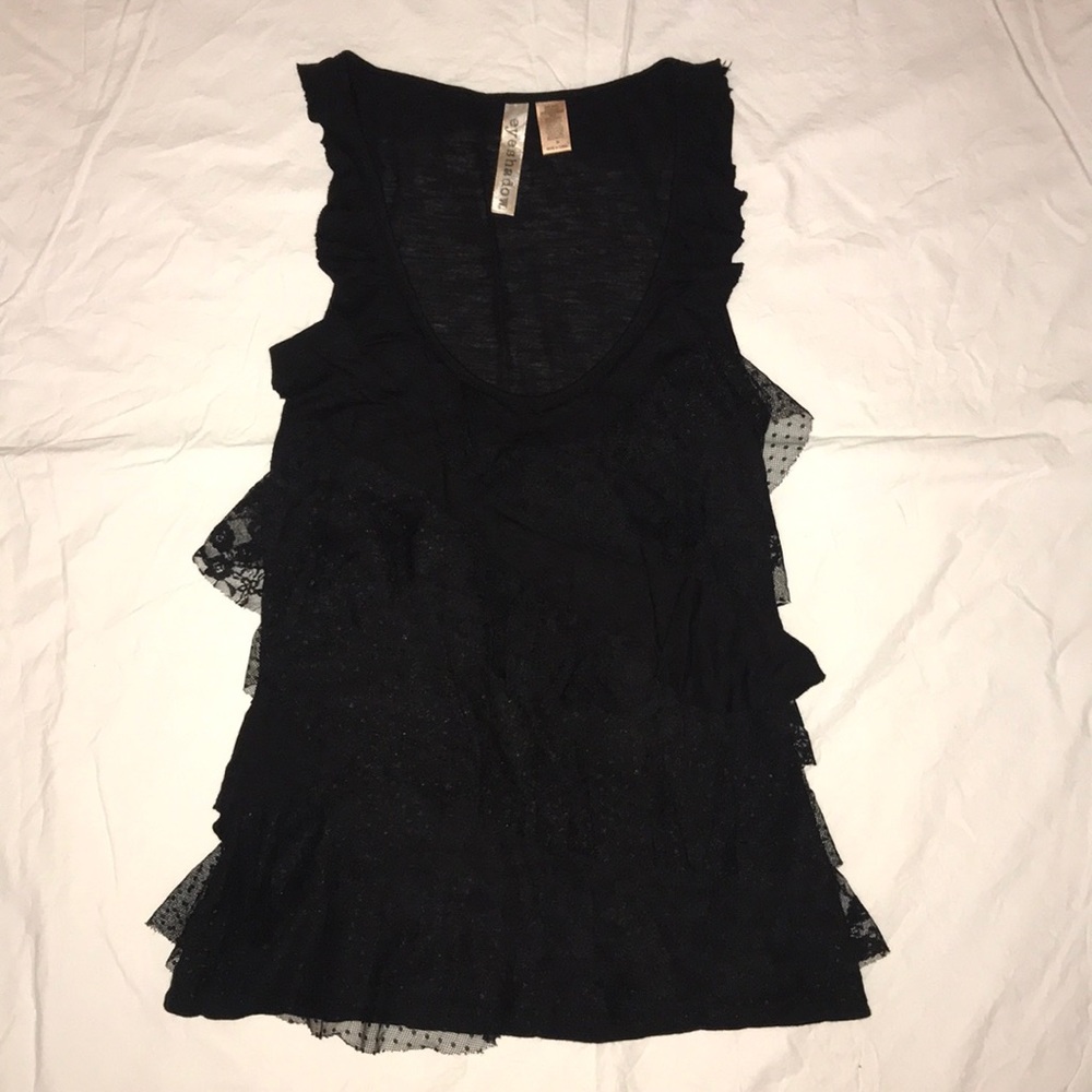 Eyeshadow-Black tank top. Size Med.